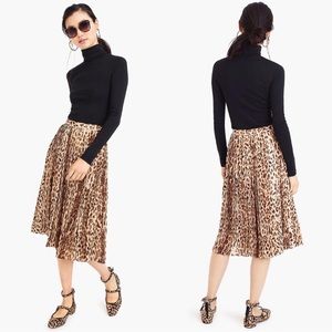 JCrew leopard print skirt